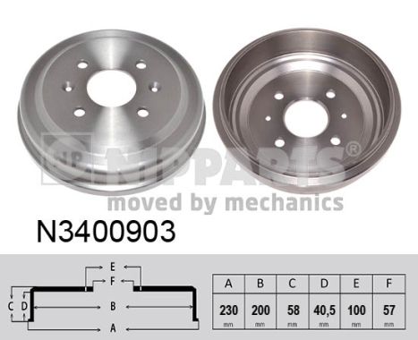 Nipparts Remtrommel N3400903