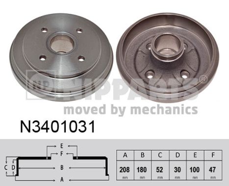 Nipparts Remtrommel N3401031