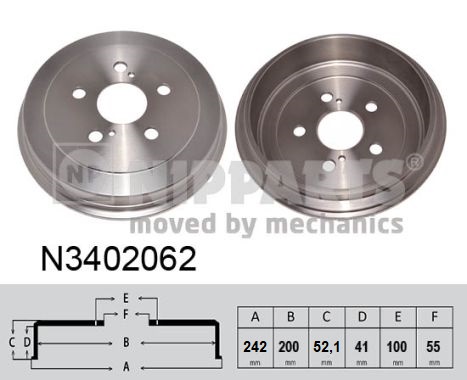 Nipparts Remtrommel N3402062