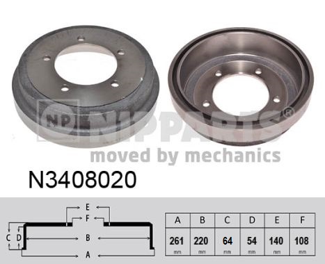 Nipparts Remtrommel N3408020