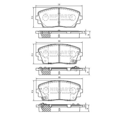 Nipparts Remblokset N3600332