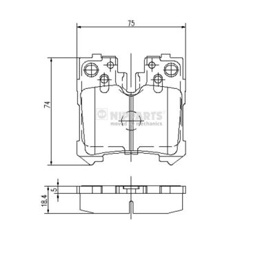 Nipparts Remblokset N3612037