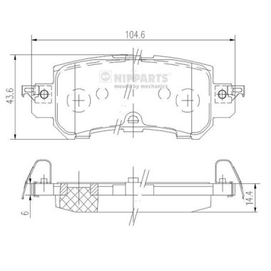 Nipparts Remblokset N3613026