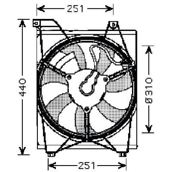 Diederichs Ventilator aircocondensor 8654109