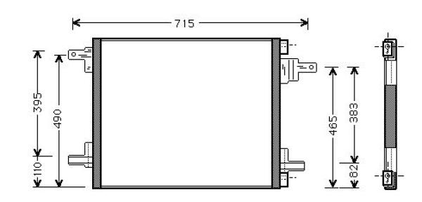 Diederichs Airco condensor DCC1262