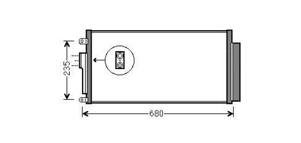 Diederichs Airco condensor DCC1633