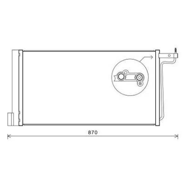 Diederichs Airco condensor DCC1642