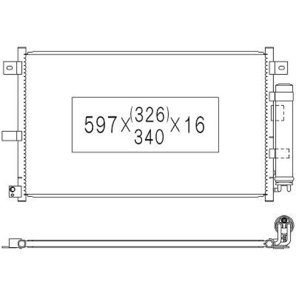 Diederichs Airco condensor DCC1674