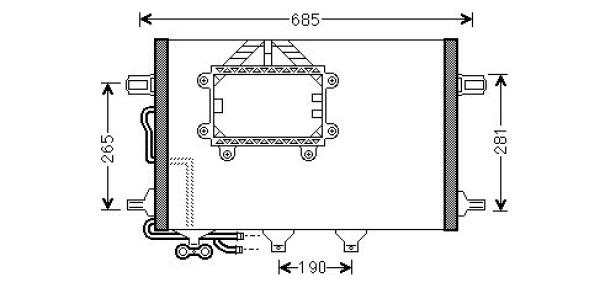 Diederichs Airco condensor DCC1697