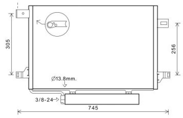 Diederichs Airco condensor DCC1698