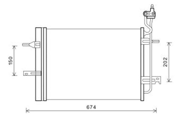 Diederichs Airco condensor DCC1742