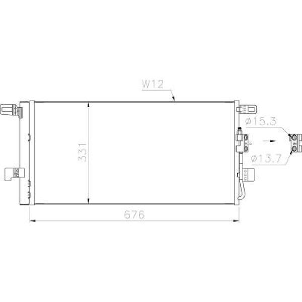 Diederichs Airco condensor DCC2040