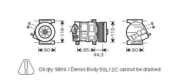 Diederichs Airco compressor DCK1217