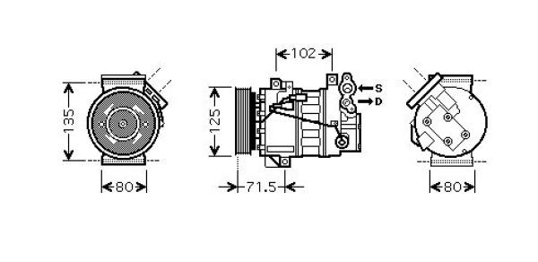 Diederichs Airco compressor DCK1494