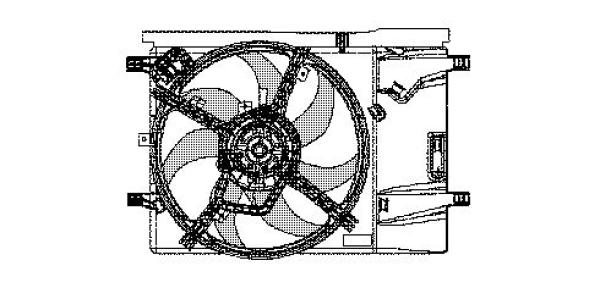 Diederichs Ventilatorwiel-motorkoeling DCL1087
