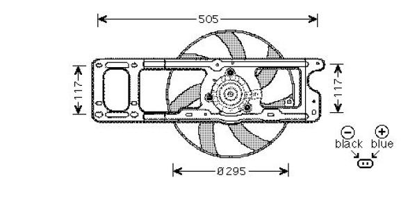 Diederichs Ventilatorwiel-motorkoeling DCL1184