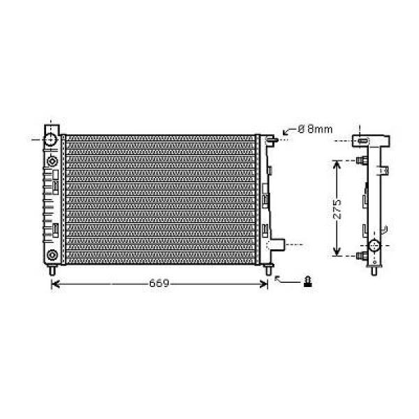 Diederichs Radiateur DCM2384