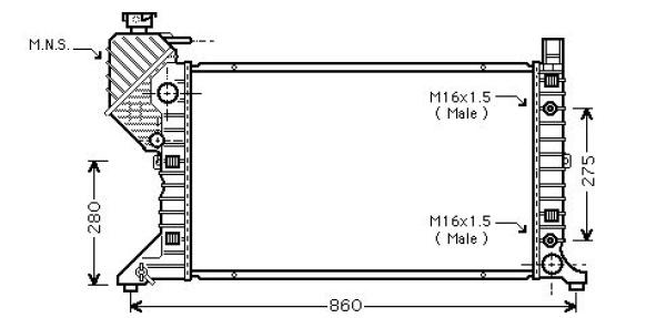 Diederichs Radiateur DCM2408