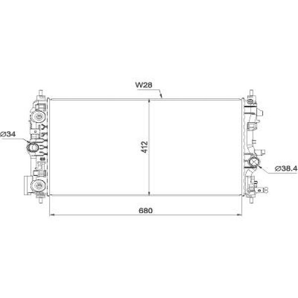 Diederichs Radiateur DCM2704