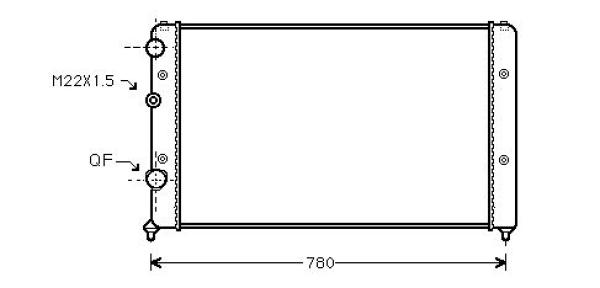 Diederichs Radiateur DCM3416