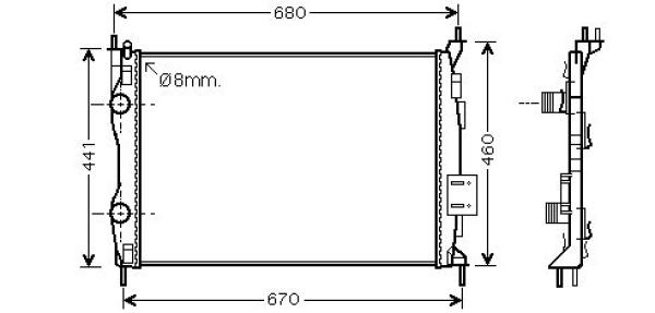 Diederichs Radiateur DCM3930