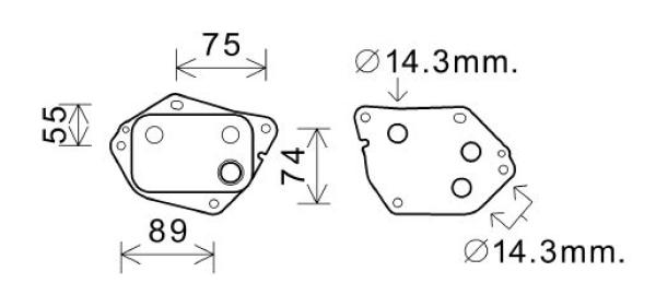 Diederichs Oliekoeler motorolie DCO1089