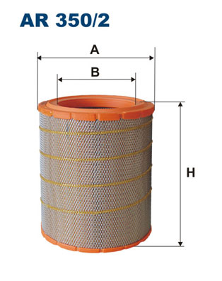 Filtron Luchtfilter AR 350/2