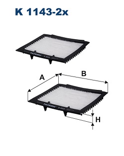 Filtron Interieurfilter K 1143-2x