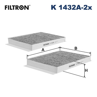 Filtron Interieurfilter K 1432A-2x