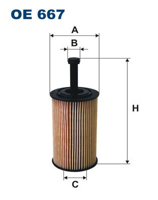 Filtron Oliefilter OE 667