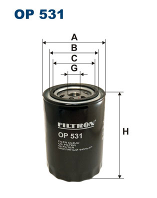 Filtron Oliefilter OP 531