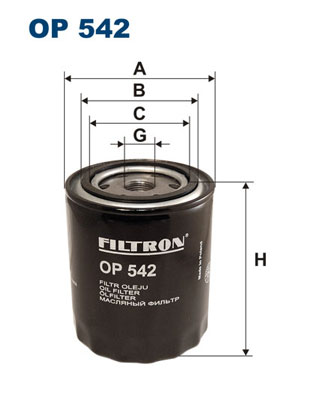 Filtron Oliefilter OP 542