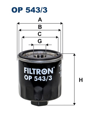 Filtron Oliefilter OP 543/3