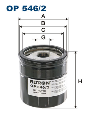 Filtron Oliefilter OP 546/2