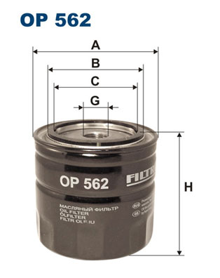 Filtron Oliefilter OP 562