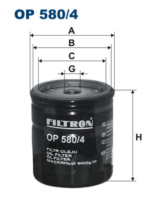 Filtron Oliefilter OP 580/4