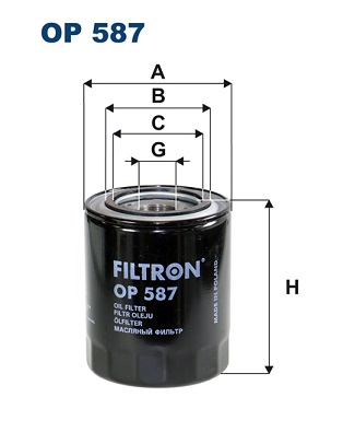 Filtron Oliefilter OP 587