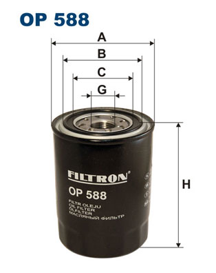 Filtron Oliefilter OP 588