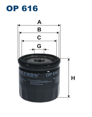 Filtron Oliefilter OP 616