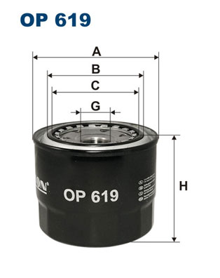 Filtron Oliefilter OP 619