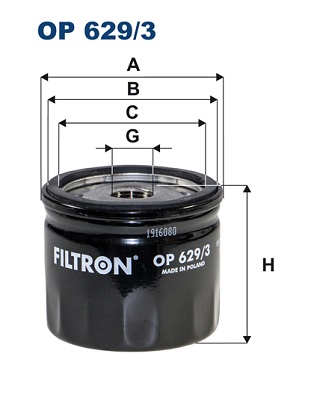 Filtron Oliefilter OP 629/3