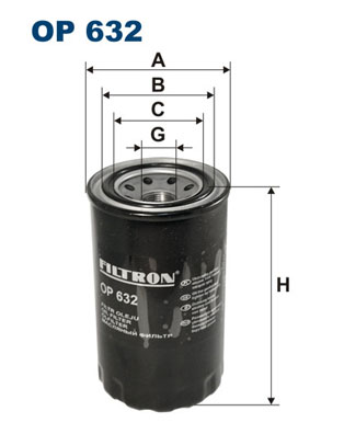 Filtron Oliefilter OP 632