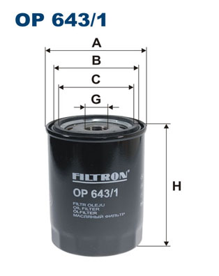 Filtron Oliefilter OP 643/1