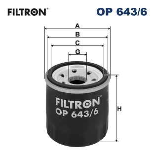 Filtron Oliefilter OP 643/6
