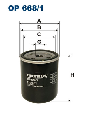 Filtron Filter/oliezeef automaatbak OP 668/1