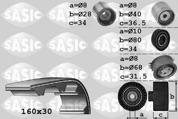 Sasic Distributieriem kit 1756070