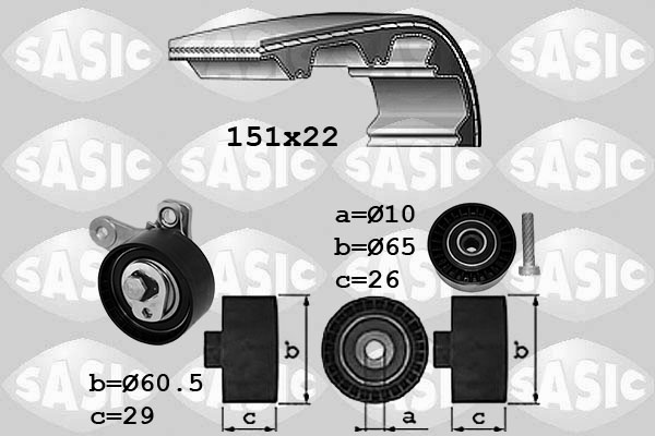 Sasic Distributieriem kit 1756082