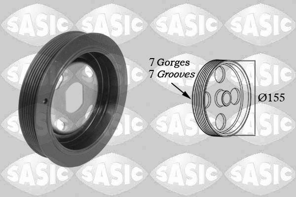 Sasic Riemschijf, krukas 2150078