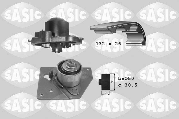 Sasic Distributieriem kit inclusief waterpomp 3904007