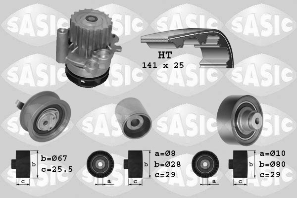 Sasic Distributieriem kit inclusief waterpomp 3906001